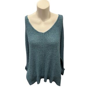 Before You Teal Sweater one size